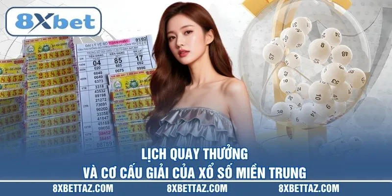 Lịch quay thưởng và cơ cấu giải của Xổ số miền Trung